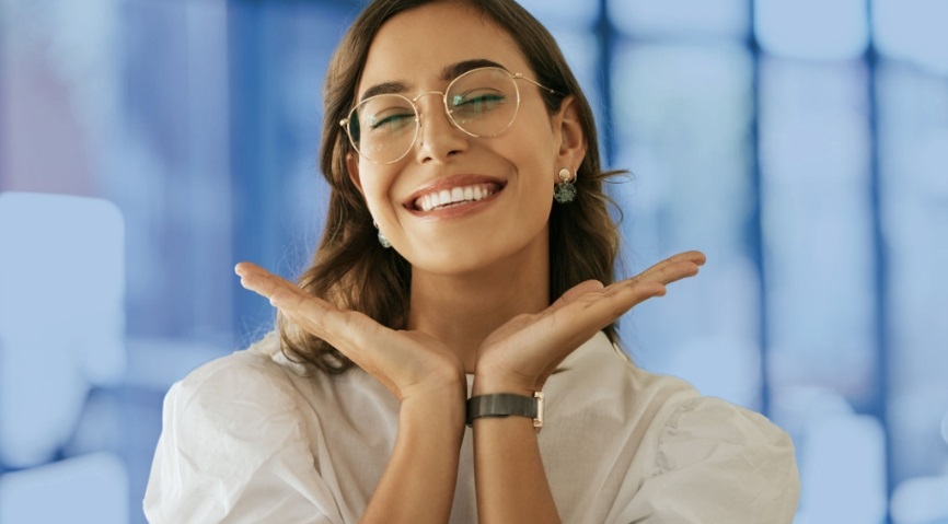 woman smiling for picture